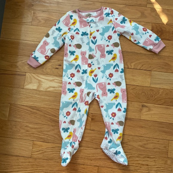 Carter's Other - NWOT Fleece Woodland pajamas 24mo